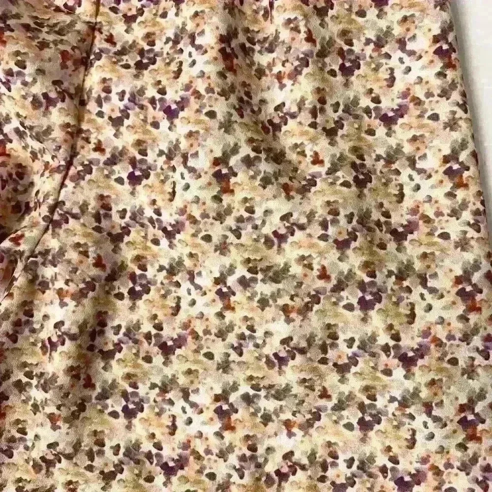 Zara Womens SM Purple Cream Yellow Floral Paperbag Shorts High Waisted with Tie - Picture 12 of 14
